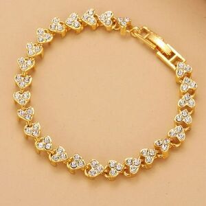 Diamond heart bracelet A177